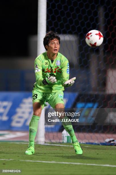 Hiroki Oka of Ventforet Kofu in action during the J.League J1 match between Ventforet Kofu and Shimizu S-Pulse at Yamanashi Chuo Bank Stadium on...