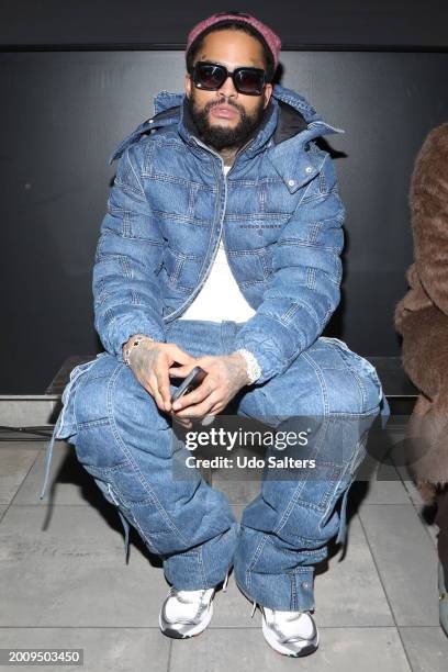 Dave East attends the Romeo Hunte fashion show during New York Fashion Week on February 13, 2024 in New York City.