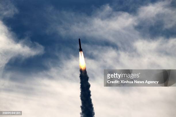 The H3 rocket test flight No.2 blasts off from the Tanegashima Space Center on Tanegashima Island in the southwestern prefecture of Kagoshima, Japan,...