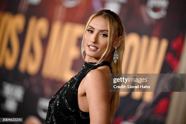 Montana Tucker attends the Los Angeles Premiere Of Amazon MGM Studios "This Is Me...Now: A Love Story" at Dolby Theatre on February 13, 2024 in...