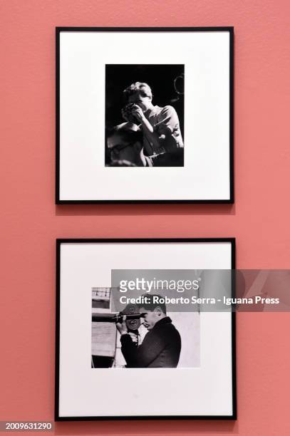 General view of the pictures masterpieces by german photojournalist Gerda Taro and hungarian photojournalist Robert Capa part of the exhibition...