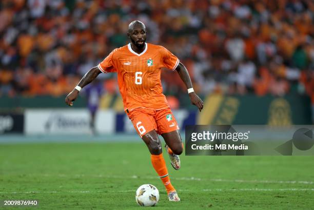 Seko Fofana of Ivory Coast in action ,during the TotalEnergies CAF Africa Cup of Nations final match between Nigeria and Ivory Coast at Olympic...