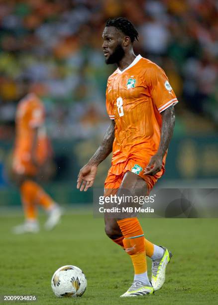 Franck Kessie of Ivory Coast in action ,during the TotalEnergies CAF Africa Cup of Nations final match between Nigeria and Ivory Coast at Olympic...