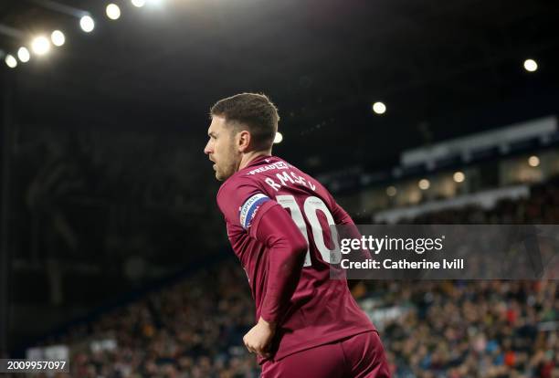 Aaron Ramsey of Cardiff City during the Sky Bet Championship match between West Bromwich Albion and Cardiff City at The Hawthorns on February 13,...