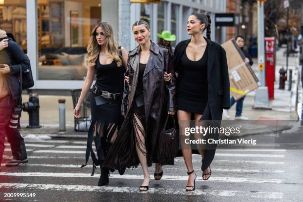 Guests outside Michael Kors on February 13, 2024 in New York City.