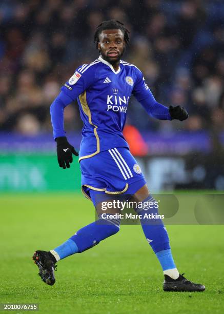 Stephy Mavididi of Leicester City during the Sky Bet Championship match between Leicester City and Sheffield Wednesday at The King Power Stadium on...