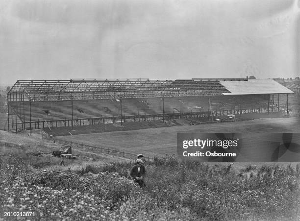 The Main Stand under construction at Selhurst Park football ground, the new home of Crystal Palace Football Club in Selhurst, Croydon, London, August...