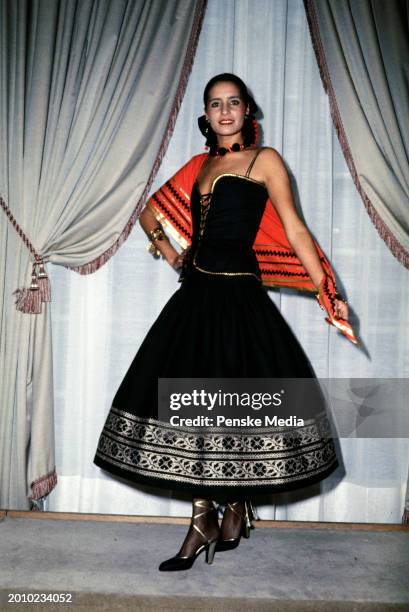 Preview of the Yves Saint Laurent Spring 1977 Ready to Wear collection on October 15 in Paris, France.