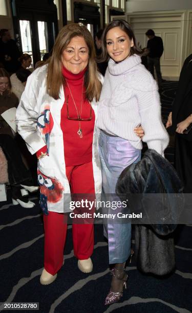 Fern Mallis & Olivia Palmero attend the Alejandra Alonso Rojas fashion runway show during New York Fashion Week on February 14, 2024 in New York City.