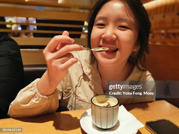 dining outside - chawanmushi stock pictures, royalty-free photos & images