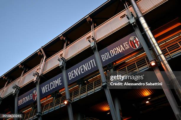 General view outside the stadium prior to the Serie A TIM match between Bologna FC and ACF Fiorentina - Serie A TIM at Stadio Renato Dall'Ara on...