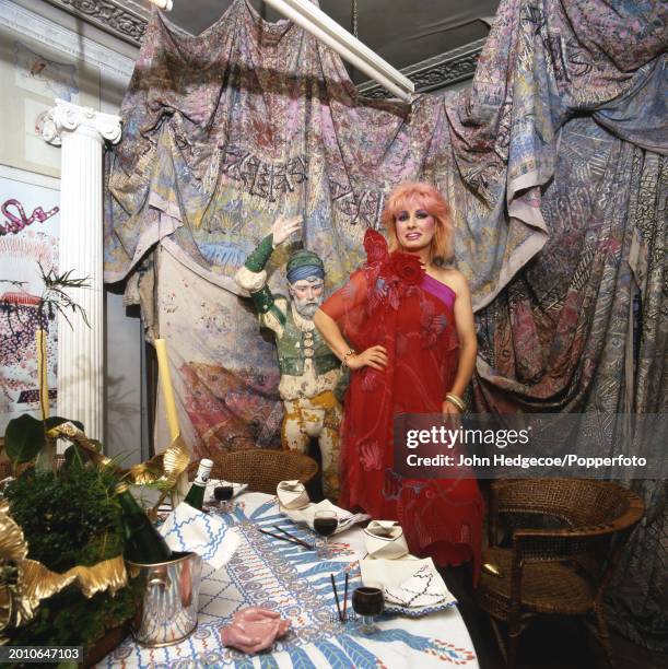 Sandra Rhodes Shells 802 Zandra Rhodes Fashion Designer Stock Photos, High-Res Pictures, and ...