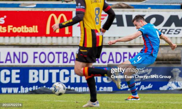 During a cinch Championship match between Inverness Caledonian Thistle and Partick Thistle at the Caledonian Stadium, on February 17 in Inverness,...