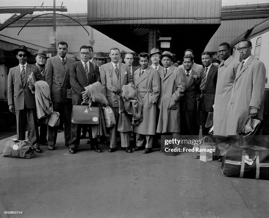 West Indian Cricket Team, Waterloo Station, London, 1957