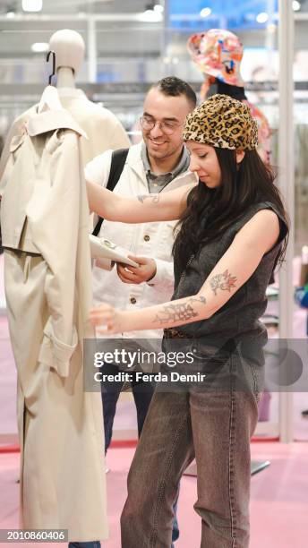 Guests attend during the IFCO – Istanbul Fashion Connection Fair 2024 at Istanbul Expo Center on February 07, 2024 in Istanbul, Turkey.