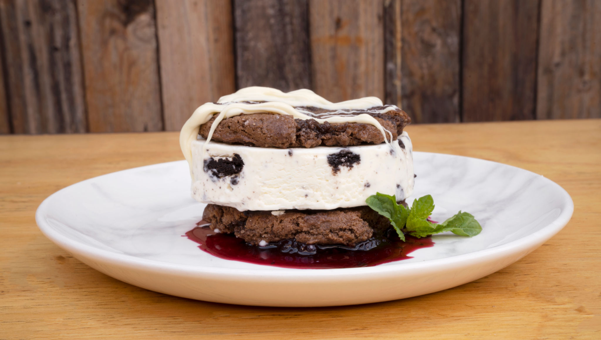 decorated ice cream cake
