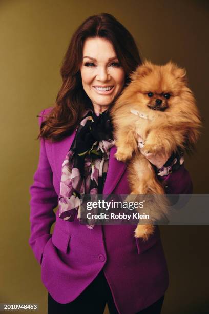 Lisa Vanderpump of Hulu's 'Vanderpump Villa' poses for a portrait during the 2024 Winter Television Critics Association Press Tour at The Langham...