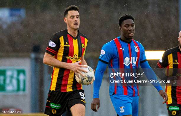 During a cinch Championship match between Inverness Caledonian Thistle and Partick Thistle at the Caledonian Stadium, on February 17 in Inverness,...