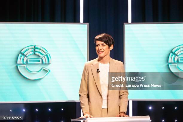 The candidate of the Bloque Nacionalista Galego for the presidency of the Xunta, Ana Ponton, during the last electoral debate for the Galician...