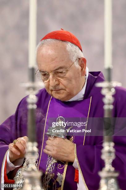 Cardinale Mauro Piacenza attends the beginning of Lent with Mass on Ash Wednesday presided by Pope Francis at the Basilica of Santa Sabina on...