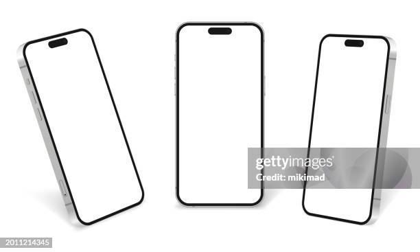 stockillustraties, clipart, cartoons en iconen met realistic vector mockup digital tablet, mobile phone, smart phone, laptop and computer monitor. ui / ux design. vector illustration, modern digital devise, digital template. 3d stock illustration. eps 10. - smartphone