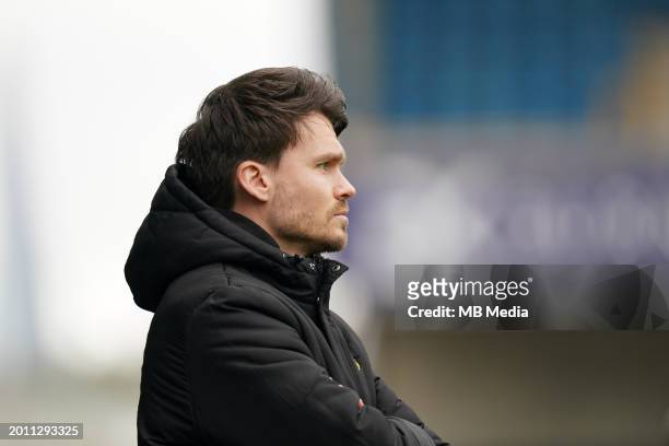 Danny Rohl, manager of Sheffield Wednesday during the Sky Bet Championship match between Millwall and Sheffield Wednesday at The Den on February 17,...