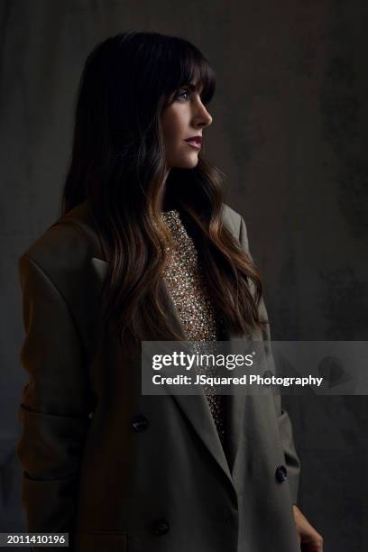 Alison Brie of Peacock's 'Apples Never Fall' poses for a portrait during the 2024 Winter Television Critics Association Press Tour at The Langham...