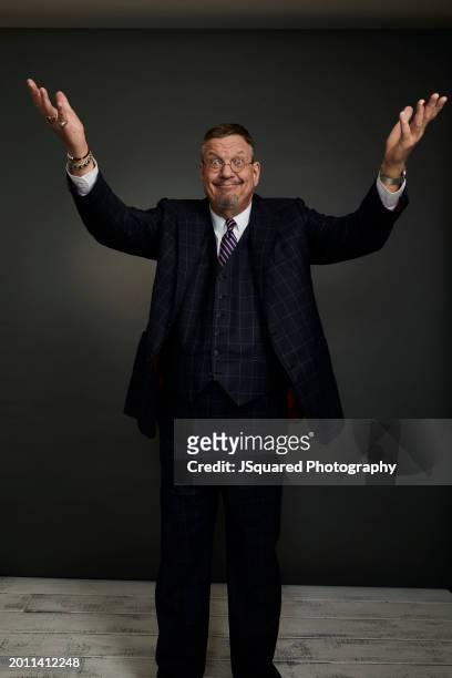 Penn Jillette of The CW Network's "Penn & Teller: Fool Us" poses for a portrait during the 2024 Winter Television Critics Association Press Tour at...