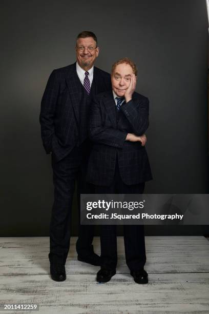 Penn Jillette and Teller of The CW Network's "Penn & Teller: Fool Us" pose for a portrait during the 2024 Winter Television Critics Association Press...