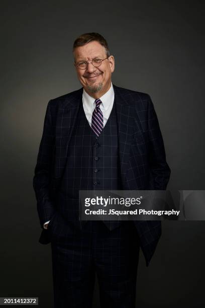 Penn Jillette of The CW Network's "Penn & Teller: Fool Us" poses for a portrait during the 2024 Winter Television Critics Association Press Tour at...