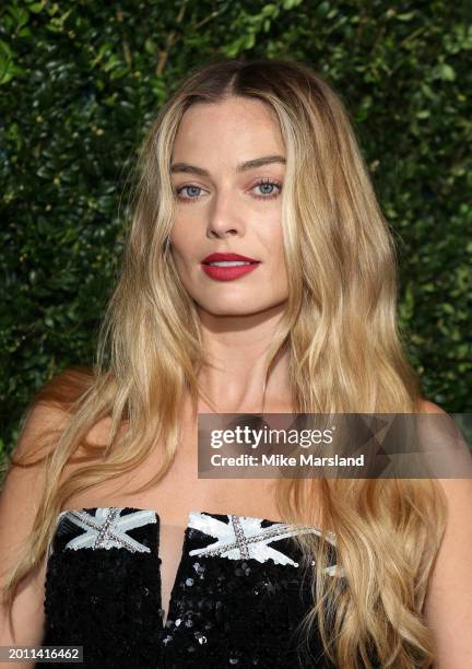 Margot Robbie attends the Charles Finch & CHANEL 2024 Pre-BAFTA Party on February 17, 2024 in London, England.