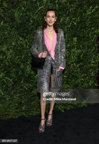 Alexa Chung attends the Charles Finch & CHANEL 2024 Pre-BAFTA Party on February 17, 2024 in London, England.