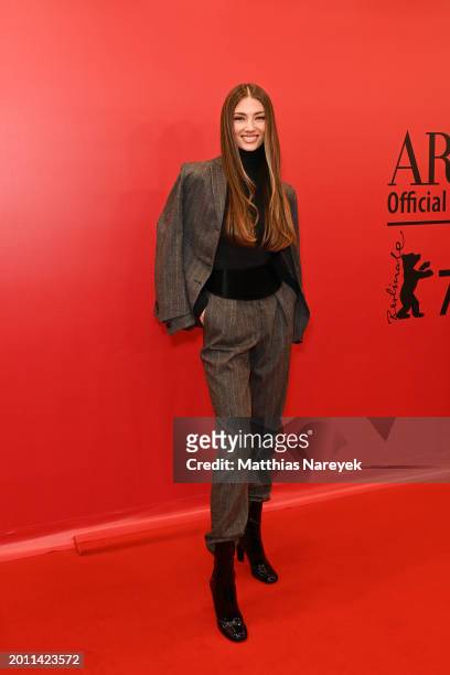 Lorena Rae attends the ARMANI Beauty Dinner on the occasion of the 74th Berlinale International Film Festival Berlin at Pressecafe on February 17,...