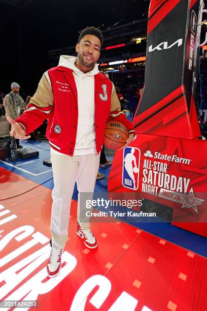 Kevin Miles looks on during the State Farm All-Star Saturday Night-Jake State Farm Moment as part of NBA All-Star Weekend on Saturday, February 17,...