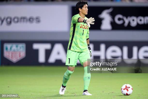 Kohei Kawata of Ventforet Kofu in action during the J.League J1 match between Sagan Tosu and Ventforet Kofu at Best Amenity Stadium on September 16,...