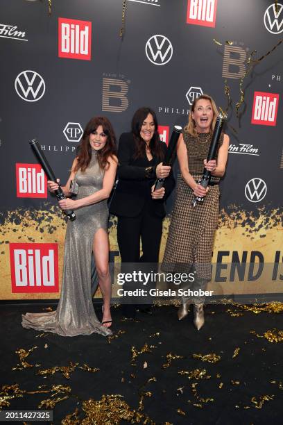 Natalia Avelon, Bettina Zimmermann, Lilly zu Sayn-Wittgenstein-Berleburg during the Place To B "Sparkling Black Carpet"' Party at restaurant...