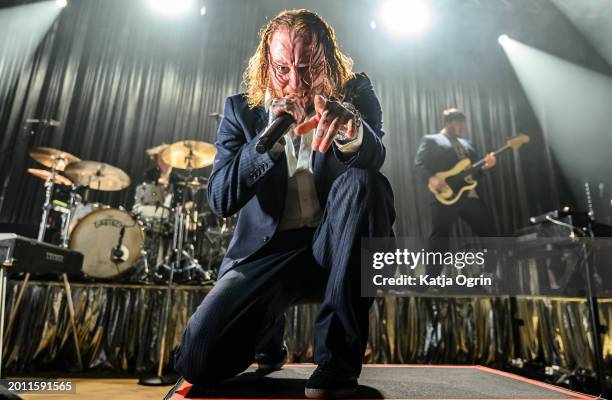 Frank Carter of Frank Carter & The Rattlesnakes performs at The Halls Wolverhampton on February 14, 2024 in Wolverhampton, England.