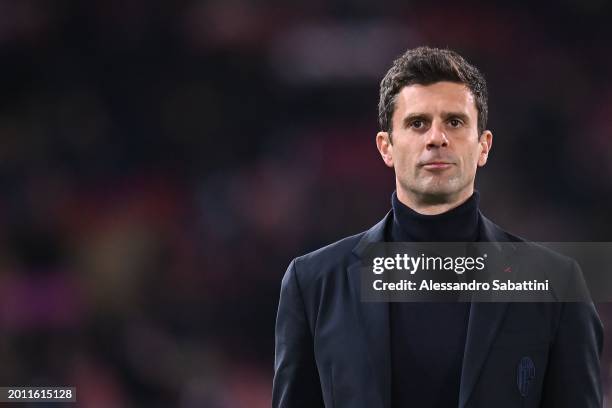 Thiago Motta head coach of Bologna FC looks on during the Serie A TIM match between Bologna FC and ACF Fiorentina - Serie A TIM at Stadio Renato...