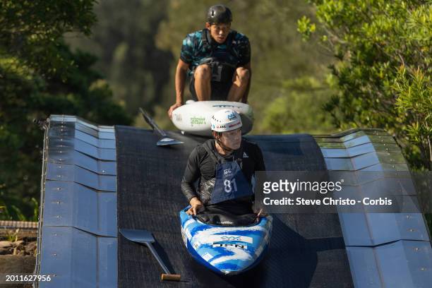 Haneda Takuya of Japan at training during the Australian 2024 Paris Olympic Games Canoe Slalom Squad Announcement & Training Session at Penrith...