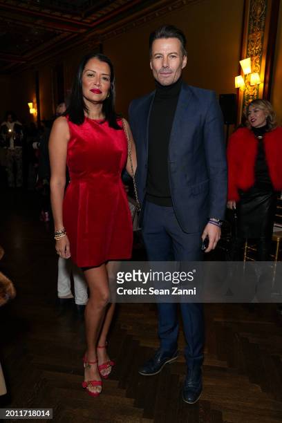 Keytt Lundqvist and Alex Lundqvist attend the Frederick Anderson Collection Fall 2024 Runway at Prince George Ballroom on February 14, 2024 in New...