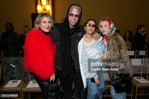Olga Ferrara, Chris Lavish, Samia Laaboudi and guest attend the Frederick Anderson Collection Fall 2024 Runway at Prince George Ballroom on February...