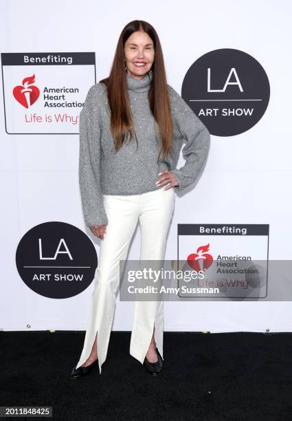 Janice Dickinson attends the 2024 LA Art Show Opening Night Party at Los Angeles Convention Center on February 14, 2024 in Los Angeles, California.