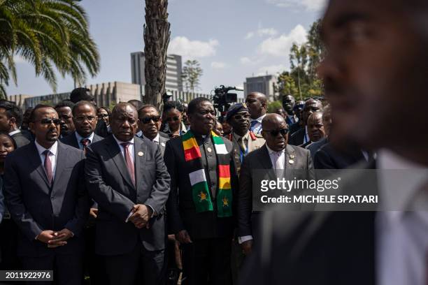 Prime Minister of Ethiopia Abiy Ahmed, President of South Africa Cyril Ramaphosa, President of Zimbabwe Emmerson Mnangagwa and President of Ghana...