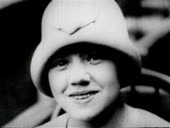 Mamie Ruth Beason B/W 1927 close up Babe Ruth's sister Mamie smiling in hat / newsreel ...