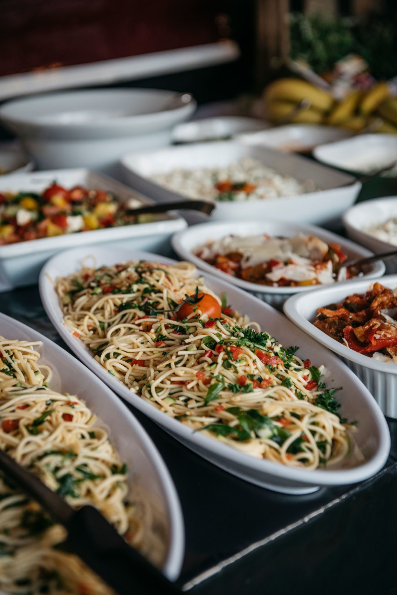 wedding meal presentation