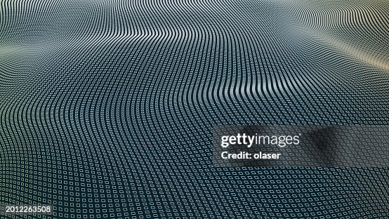Digital Wave Pattern With Binary Code Texture High-Res Vector Graphic ...