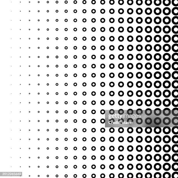 Circles In Grid Pattern Horizontal Size Gradient Fading To The Right ...