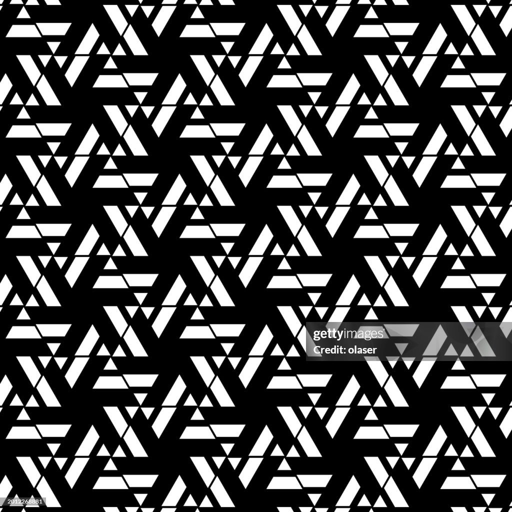 Randomised Triangular Grid Polygons In Repeating Almost Triangular Grid Pattern High-Res Vector ...