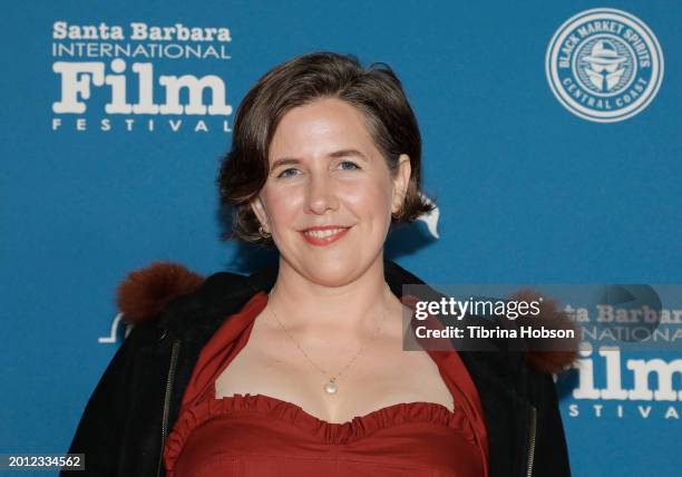 Caroline Creaghead attend the the Cinema Vanguard Award ceremony during the 39th Annual Santa Barbara International Film Festival on February 14,...