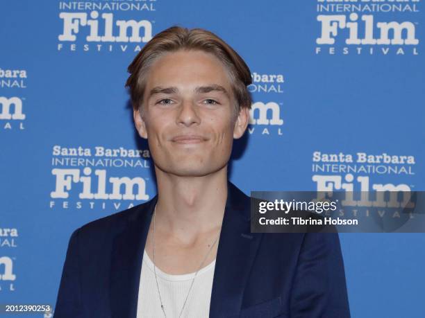Patrick Hall attends the 39th Annual Santa Barbara International Film Festival on February 14, 2024 in Santa Barbara, California.